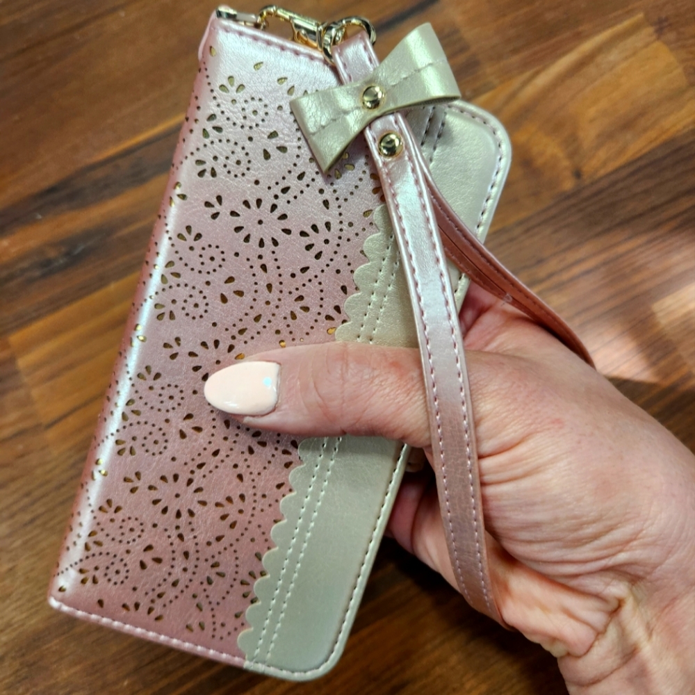 Samsung S22+ phone case mirror wallet